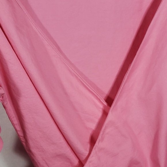 [Simplee] Wrap Front Tie Shirt L - Picture 4 of 8